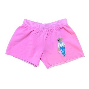 Firehouse Pink Glam Bear shorts girls size XXS (5) NWOT